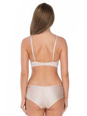 Lauma, Beige Lingerie Set, On Model, Back, 65L70, 65L35
