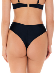 Lauma, Black Bikini Bottom, On Model, Back, 67L60