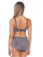 Lauma, Grey Lace Lingerie Set, On Model, Back, 69L40, 69L51
