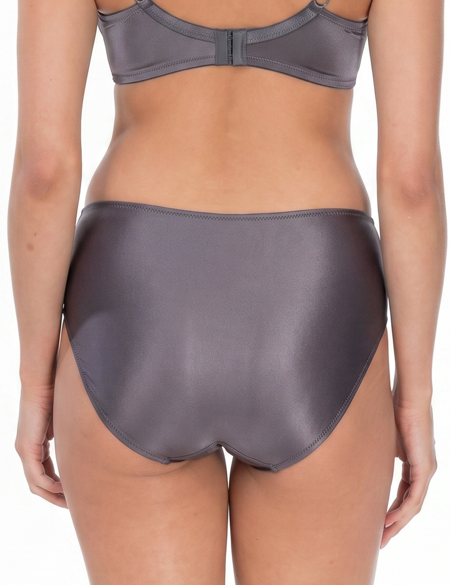Lauma, Grey Lace Briefs , On Model, Back, 69L52