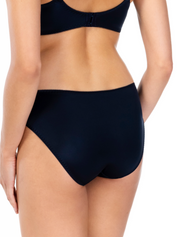 Lauma, Navy Mid Waist Panties, On Model Back, 70K50