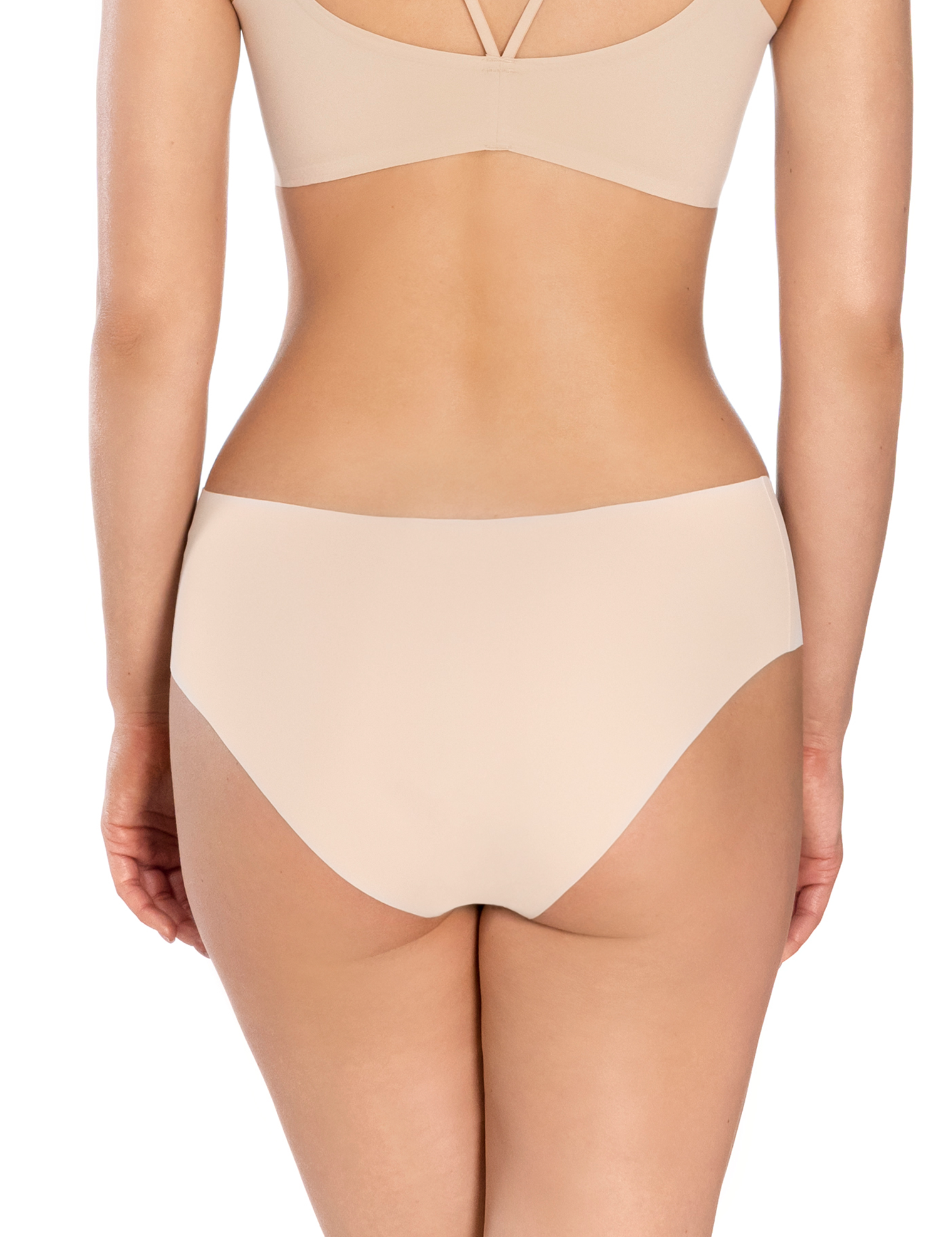 Lauma, Beige Seamless Panties, On Model Back, 71D54