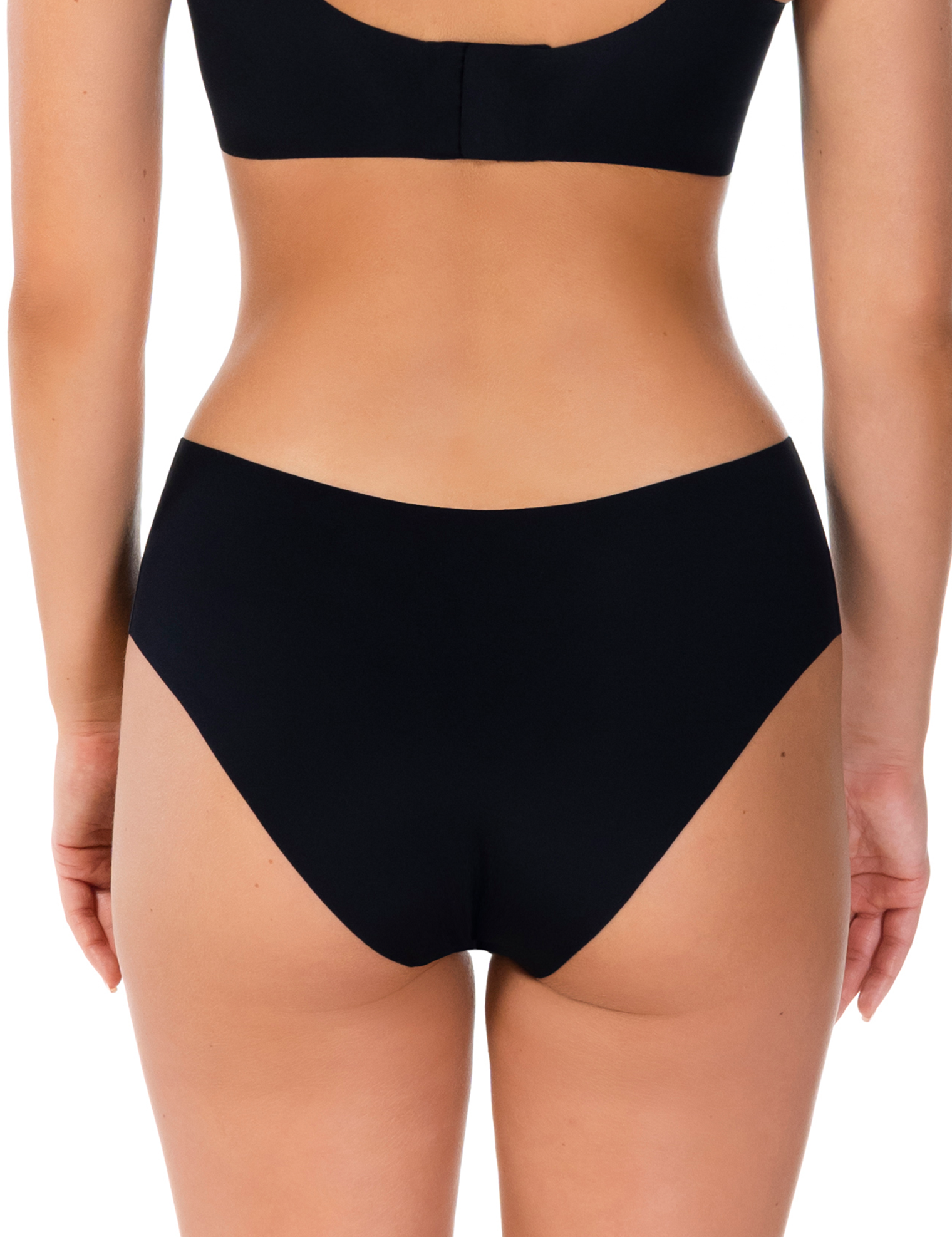 Lauma, Black Seamless Panties, On Model Back, 71D54