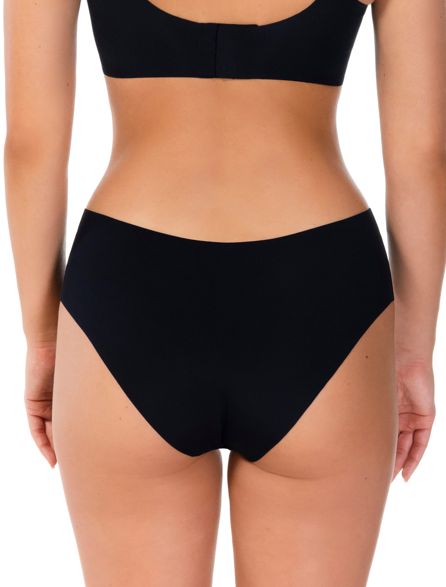 Lauma, Black Seamless Panties, On Model Back, 71D54