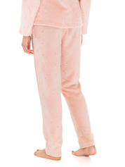 Lauma, Pink Fleece Pyjama Pants, On Model Back, 72D30