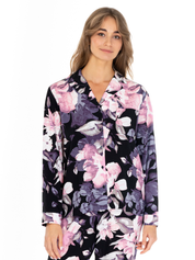 Lauma, Printed Viscose Pyjama Top, On Model Front, 72D46