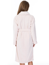 Lauma, Light Pink Warm Fleece Robe, On Model Back, 72D60