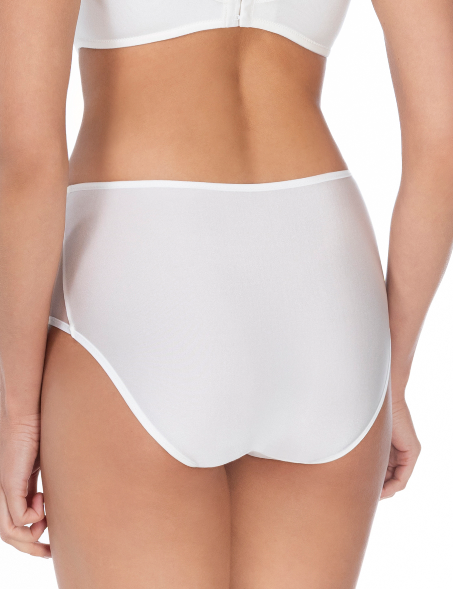 Lauma, Ivory Lace Briefs , On Model, Back, 76L51