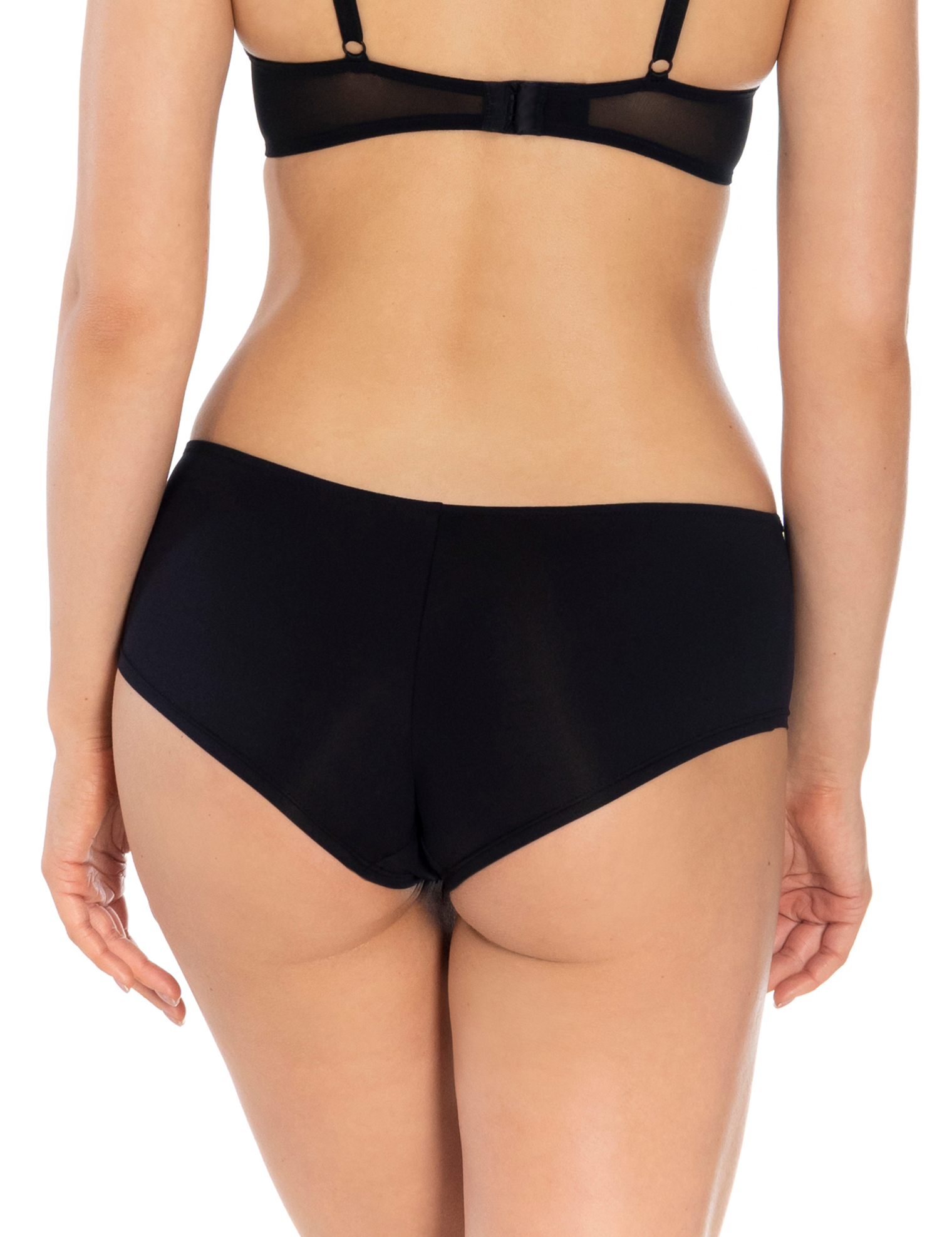 Lauma, Black Shorts Panties, On Model Back, 80K70