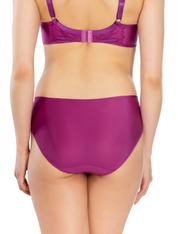 Lauma, Purple Panty With Embroidered Lace, On Model Back, 82K50