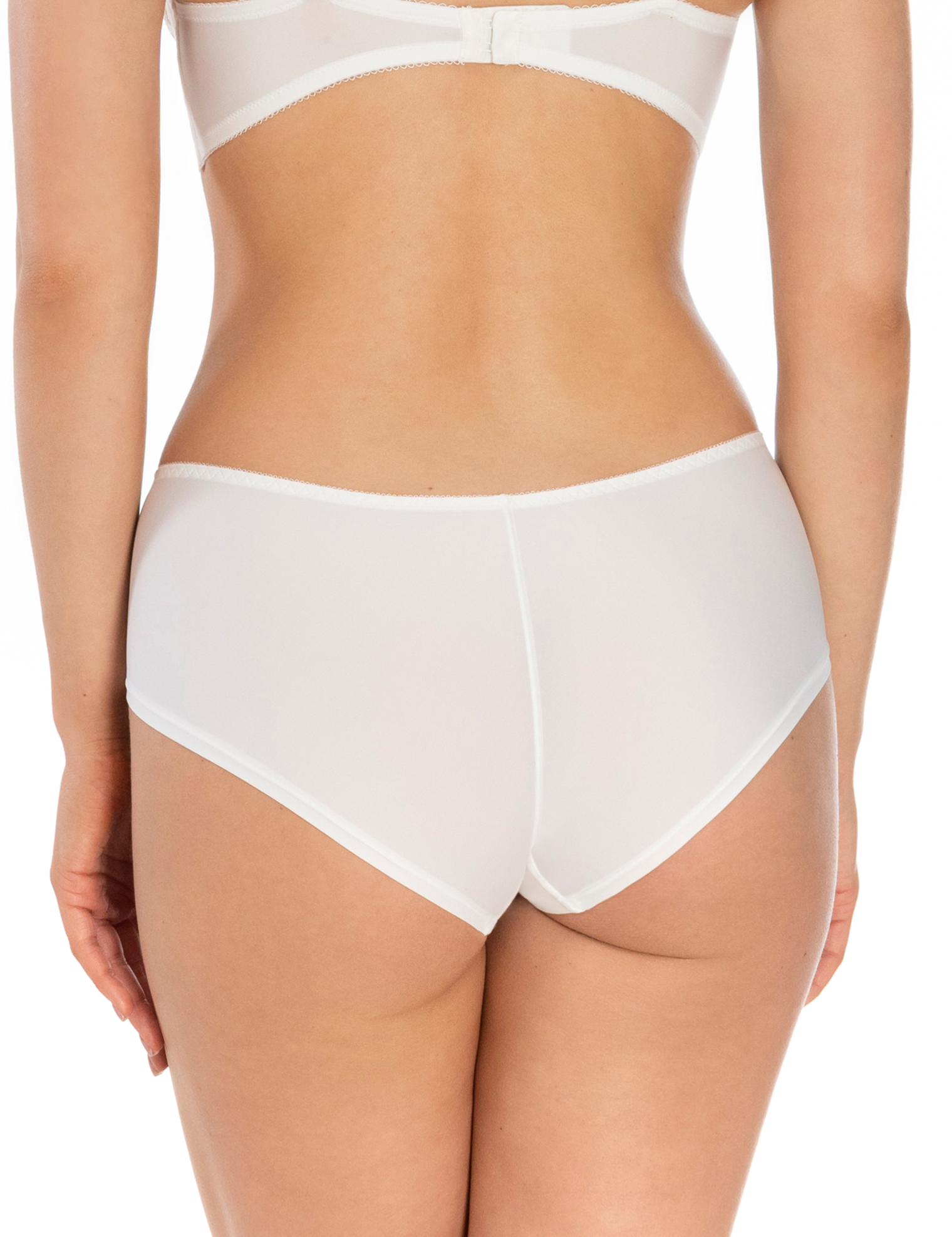 Lauma, Ivory Mid Waist Shorts Panties, On Model Back, 99K70