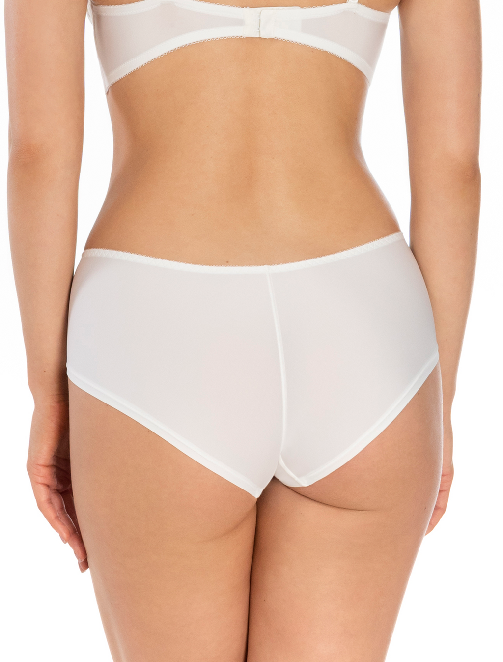 Lauma, Ivory Mid Waist Shorts Panties, On Model Back, 99K70
