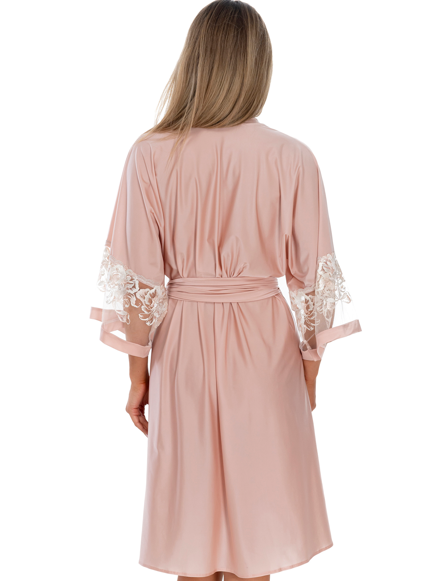 Lauma, Light Pink Dressing Gown, On Model Back, 99K98