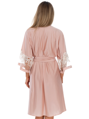 Lauma, Light Pink Dressing Gown, On Model Back, 99K98