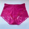 Lauma, Pink White High Waist Panties, Back, 44K51