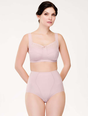 Lauma, Light Pink High Waist Panties, On Model Front, 01851