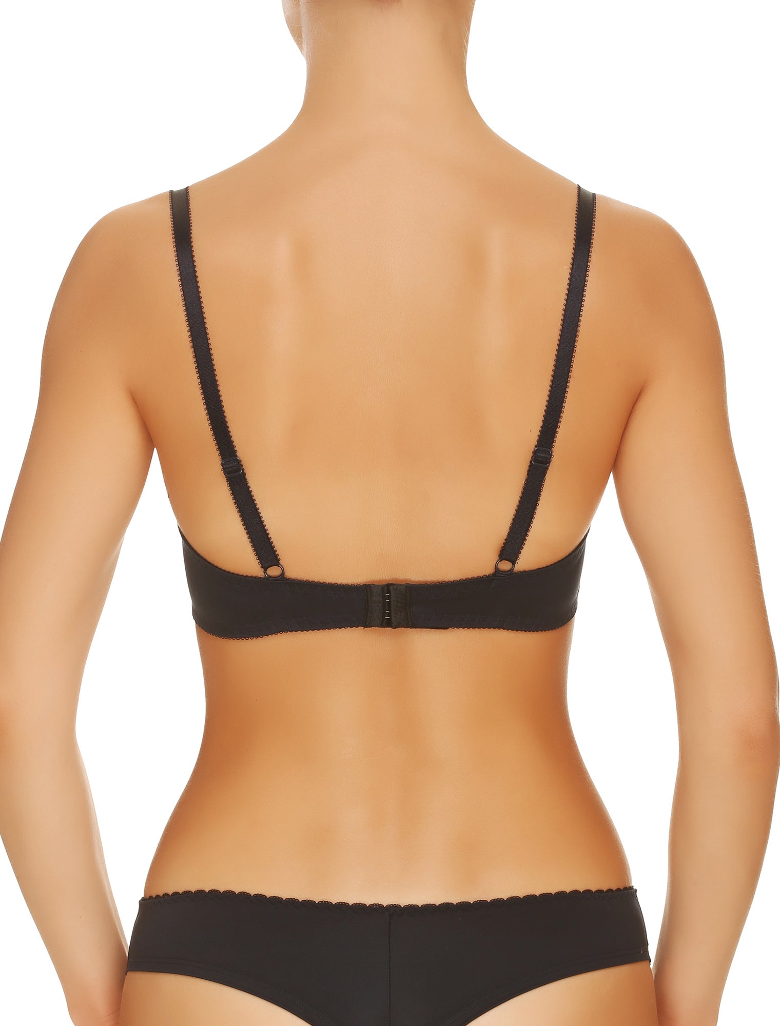 Lauma, Dark Blue Push Up Bra, On Model Back, 02H11