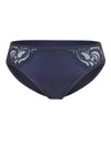 Lauma, Blue Mid Waist Panties, On Model Front, 04H54