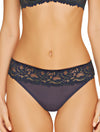 Lauma, Blue Lace String Panties, On Model Front, 04H60