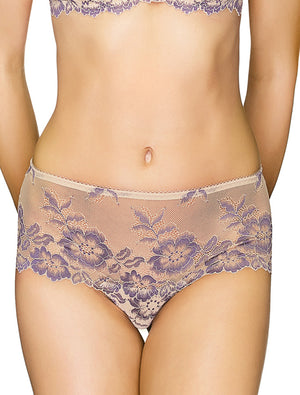 Lauma, Nude Lace Shorts Panties, On Model Front, 04J70