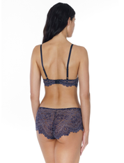 Lauma, Navy Lace Shorts, On Model Back, 04K70