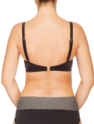 Lauma, Black Swimwear Bikini Top, On Model Back, 06G20