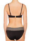 Lauma, Black Bandeau Bikini Top, On Model Back, 06G31
