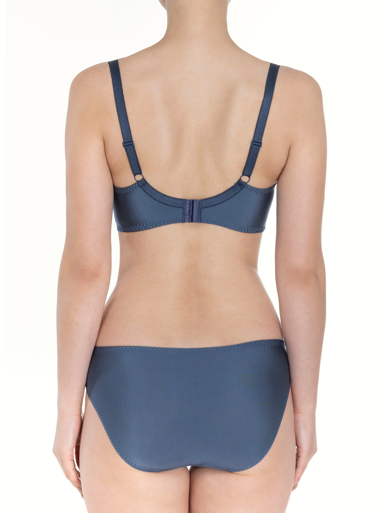Lauma, Grey Underwired Bra, On Model Back, 07K20