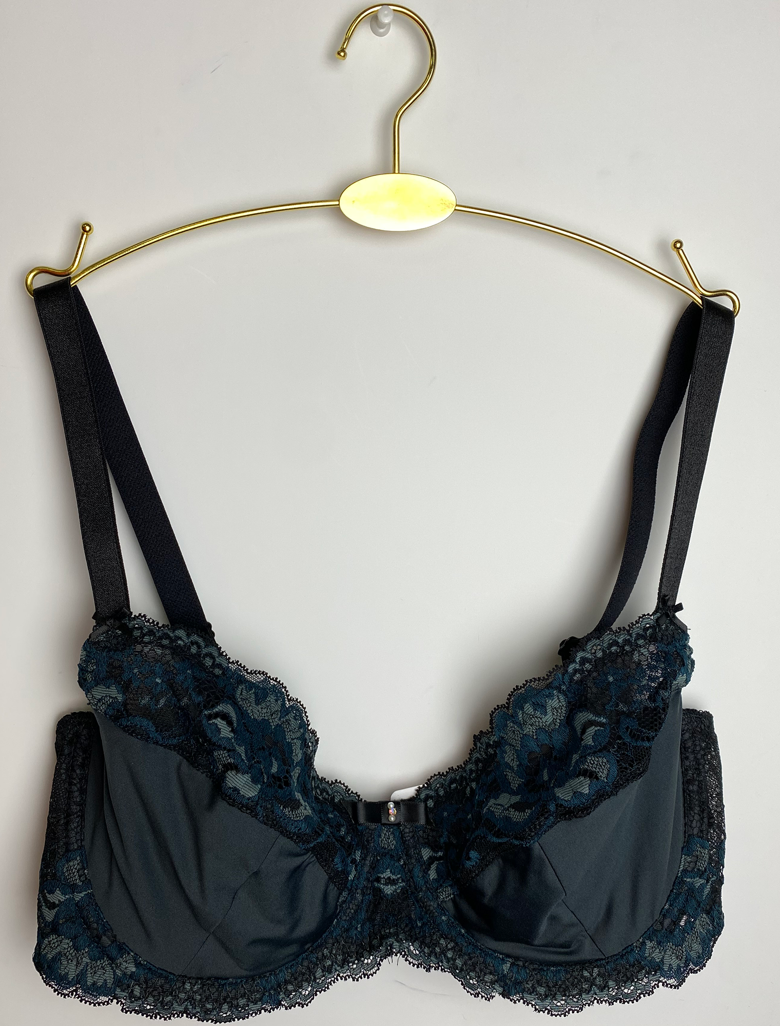 Lauma, Dark Grey Underwired Bra, Front, 07K20