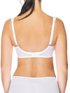 Lauma, White Underwired Non-padded Bra, On Model Back, 08C20