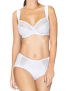 Lauma, White Underwired Non-padded Bra, On Model Front, 08C20