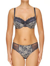 Lauma, Blue Underwired Soft-Cup Bra, On Model Front, 08H20