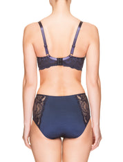 Lauma, Blue Half Padded Bra, On Model Back, 08H40