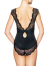 Lauma, Black Lace Bodysuit, On Model Back, 08J80