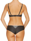 Lauma, Black Mid Waist Shorts Panties, On Model Back, 09H70