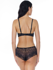 Lauma, Black Moulded Push-up Bra, On Model Back, 10K350