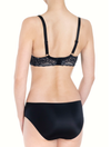 Lauma, Black Half-padded Bra, On Model Back, 10K42