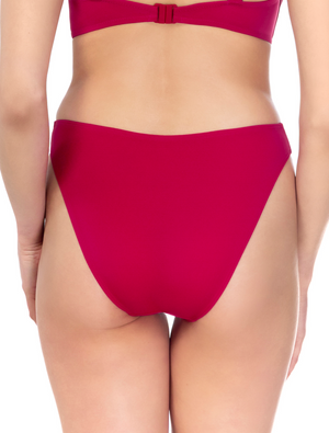 Lauma, Red High Cut Bikini Bottom, On Model Back, 12J56