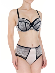Lauma, Ivory High Waist Panties, On Model Front, 12K53