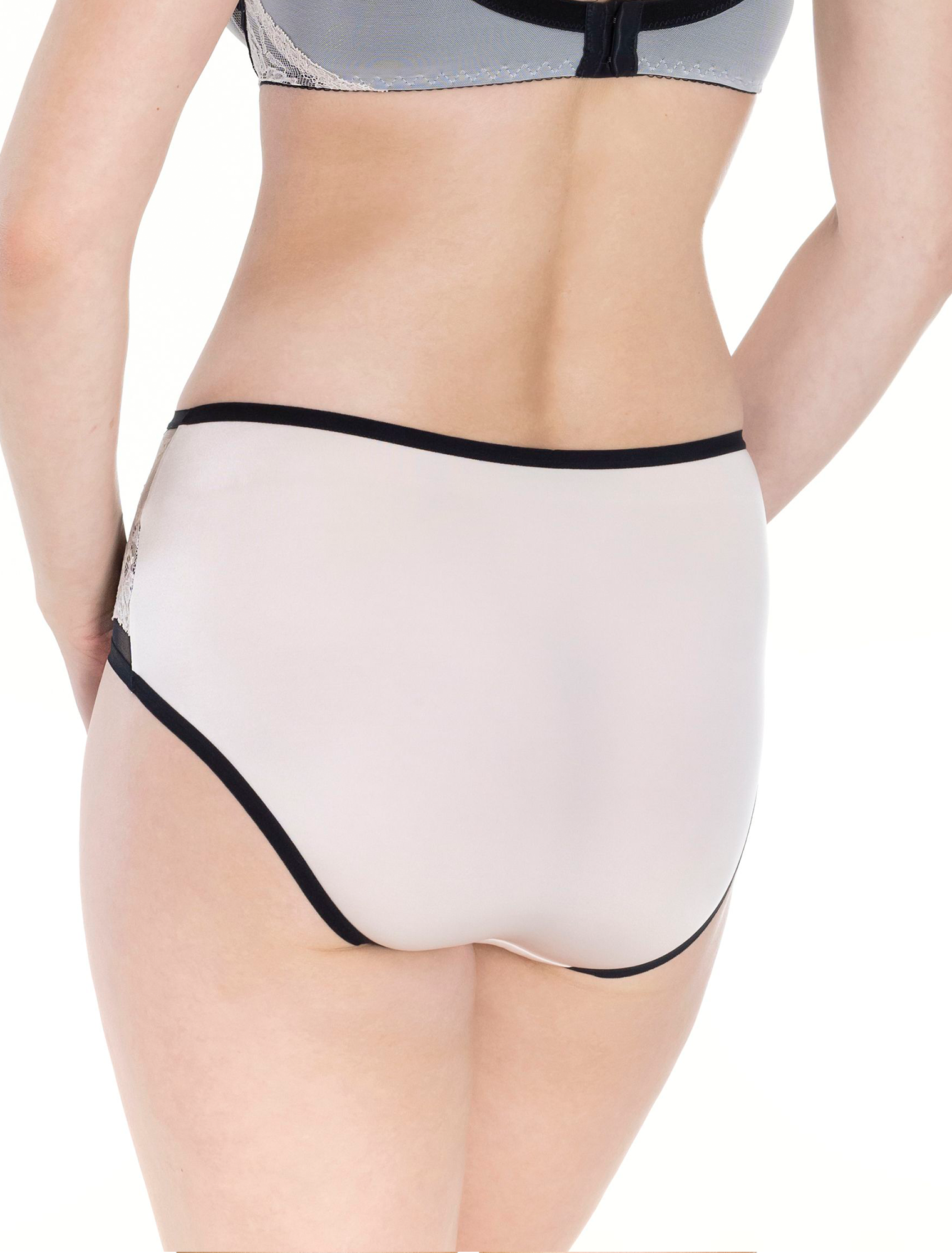 Lauma, Ivory High Waist Panties, On Model Back, 12K53