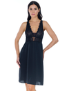 Lauma, Black Night Dress, On Model Front, 12K90