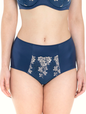 Lauma, Blue High Waist Panties, On Model Front, 14K52
