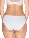 Lauma, White Mid Waist Cotton Panties, On Model Back, 15B56