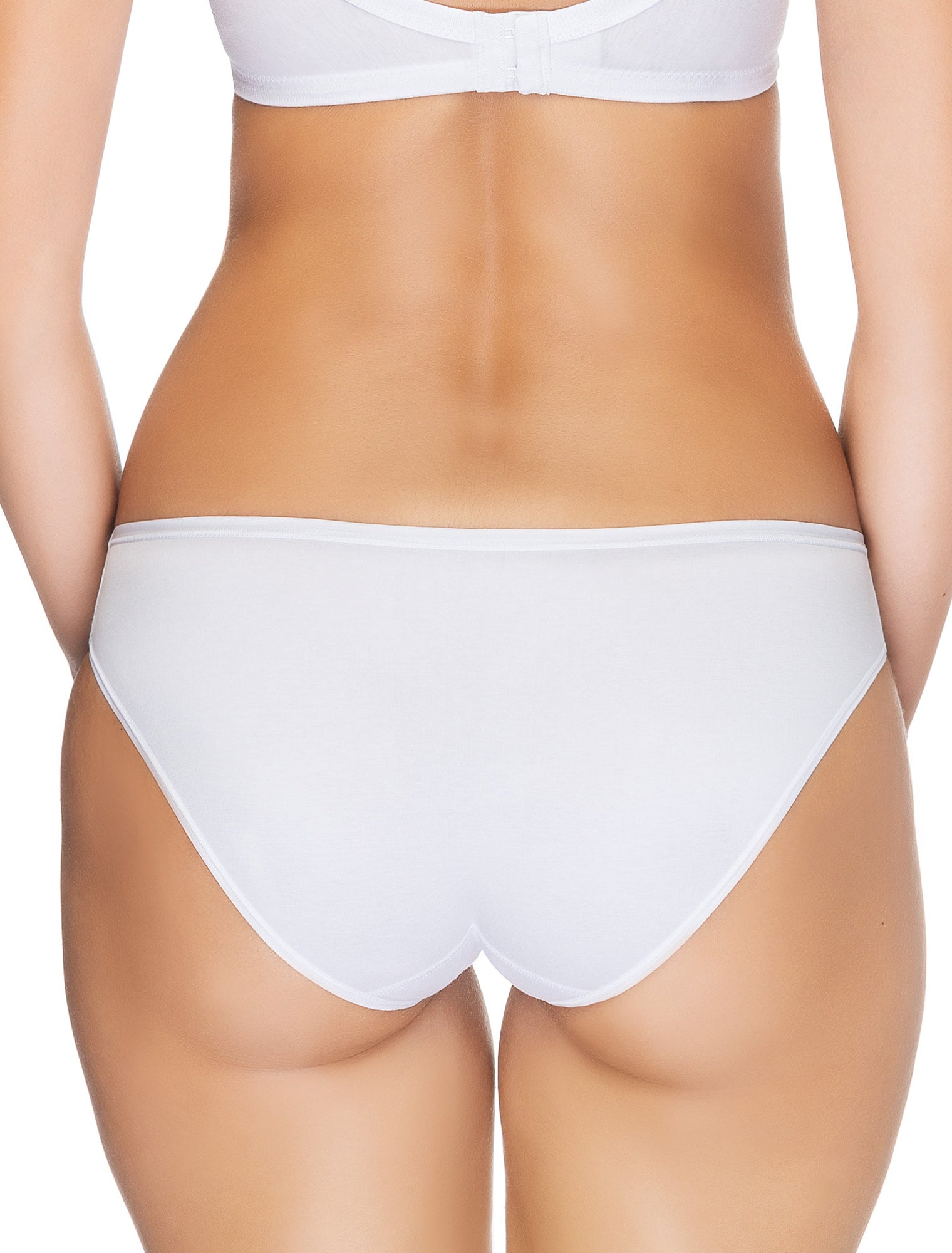 Lauma, White Low Waist Panties, On Model Back, 15B59 