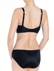 Lauma, Black Half-padded Bra, On Model Back, 15K40