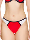 Lauma, Red And Blue Bikini Bottom, On Model Front, 16J52 