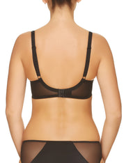 Lauma, Black Underwired Padded Bra, On Model Back, 17H40