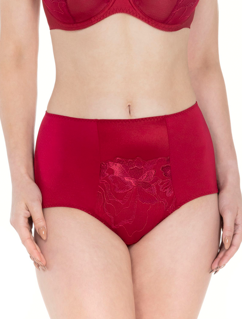 Lauma, Red High Waist Panties, On Model Back, 17K51