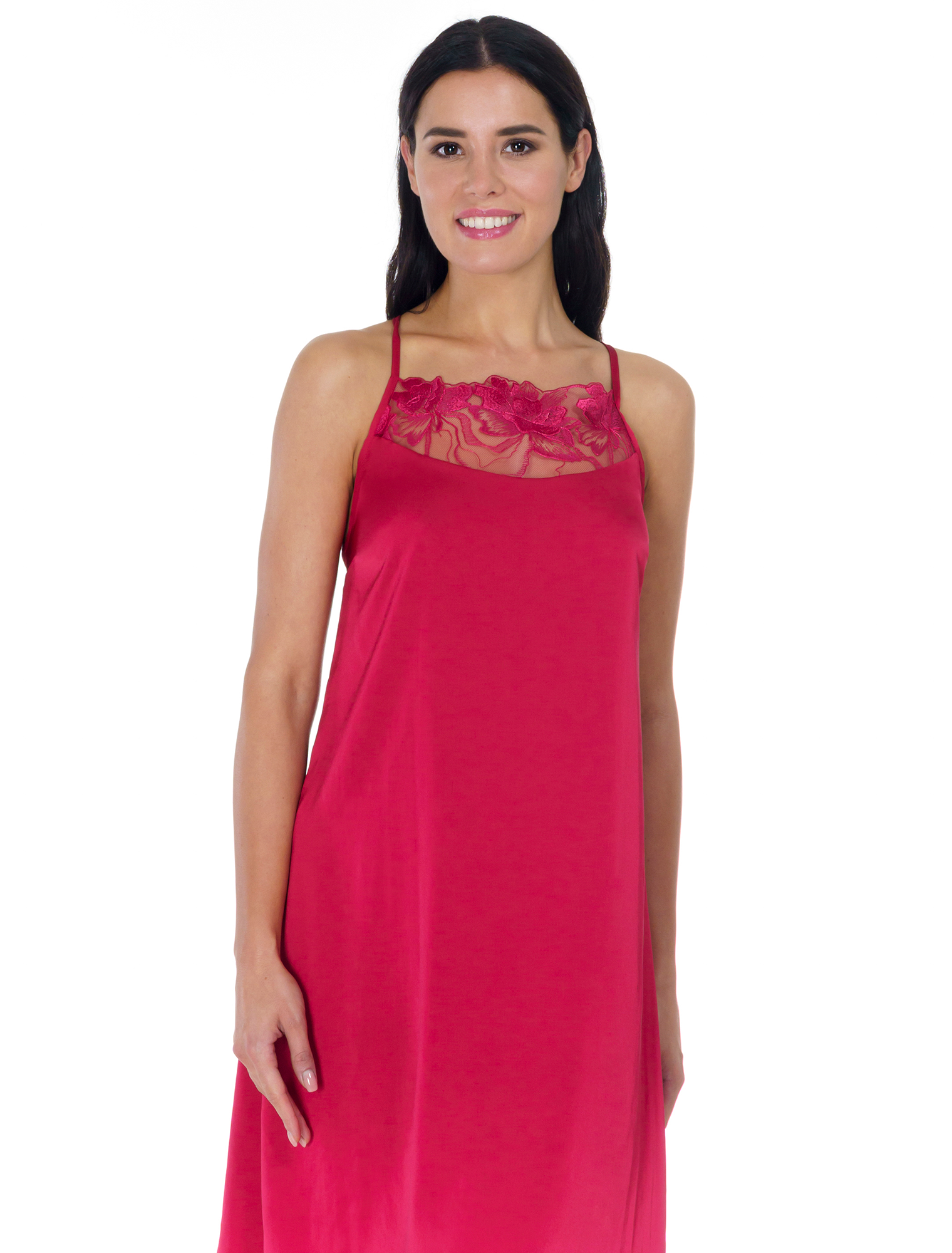 Flamenco Elegant Luxury Long Night Dress With Embroidered Lace Lauma flamenco-elegant-luxury-long-night-dress-with-embroidered-lace-lauma