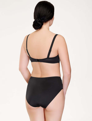 Lauma, Black High Waist Bikini Bottom, On Model Back, 18J51